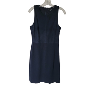 Theory Dark Blue Sleeveless Mini Dress